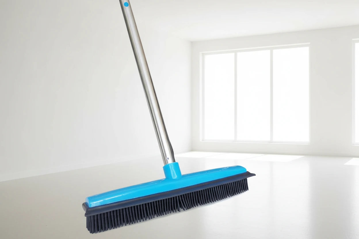 Furless Life™ Blue Rubber Pet Hair Broom